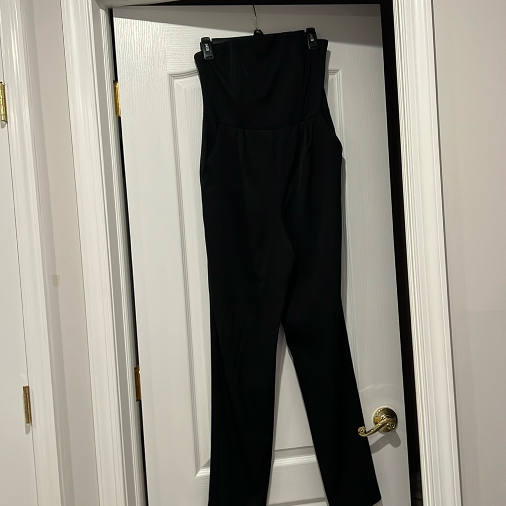 Strapless corset pantsuit